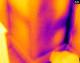 A close up of the heat from an electric blanket